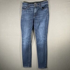 Express Repreve High Rise Women's Legging Size 6R 28X29 Blue Dark‎ Denim